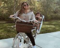 The star enjoys riding a bike when she is not making her YouTube videos.